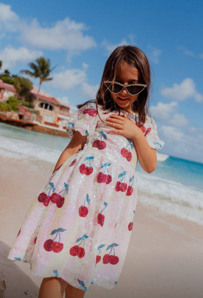 Lola + The Boys Cherry Sequin Dress