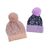 Lola + The Boys Confetti Sequin Pom Pom Beanies