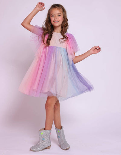 Lola + The Boys Cotton Candy Dream Tulle Dress