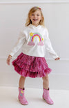 lola-spring Crystal Candy Rainbow Hoodie