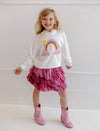 lola-spring Crystal Candy Rainbow Hoodie