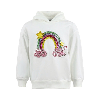 Lola + The Boys Crystal Candy Rainbow Hoodie