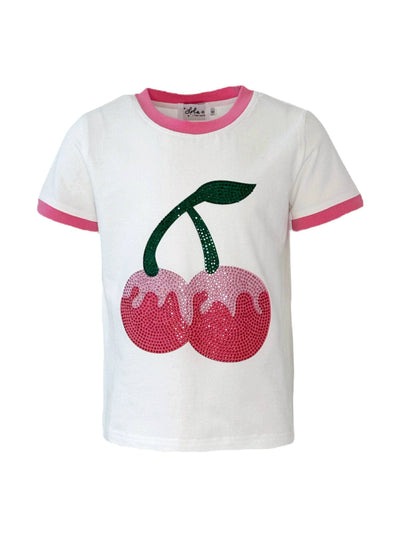 Lola + The Boys Crystal Cherry Tee