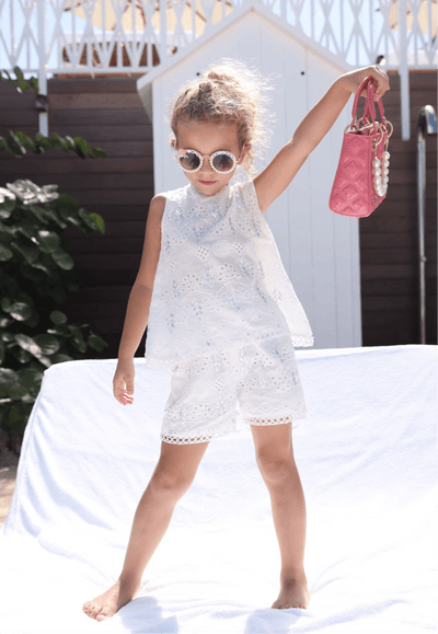 Lola + The Boys Crystal Eyelet Set