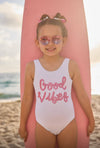 Lola + The Boys Crystal Good Vibes Swimsuit