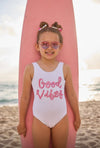 Lola + The Boys Crystal Good Vibes Swimsuit