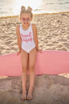 Lola + The Boys Crystal Good Vibes Swimsuit