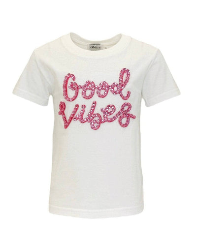 Lola + The Boys Crystal Good Vibes T-shirt