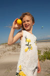 Lola + The Boys Crystal Lemon Lace Dress