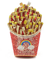 Lola + The Boys Rainbow French Fries Crystal Purse