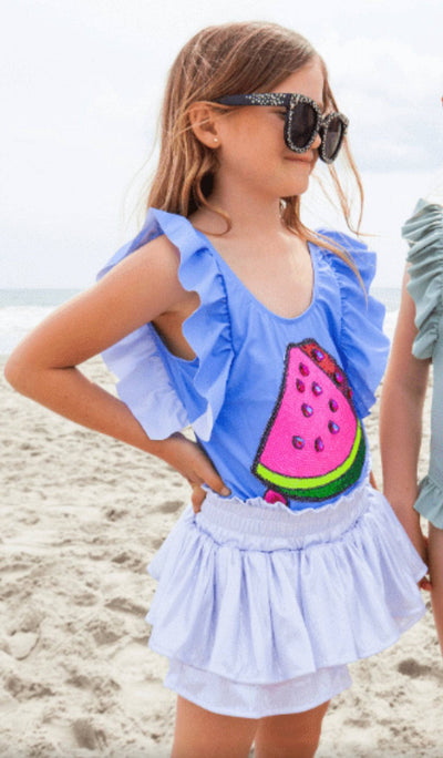 Lola + The Boys Crystal Watermelon Swimsuit