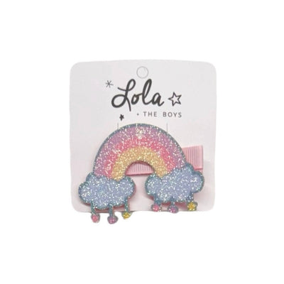 Lola + The Boys Pastel Ombre Rainbow Clip Cutie Shimmer Clip