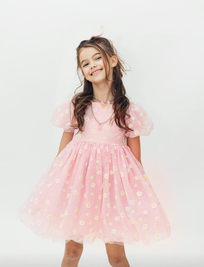 Lola + The Boys Daisy Puff Tulle Dress