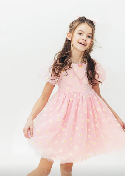 Lola + The Boys Daisy Puff Tulle Dress