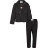 Lola + The Boys Dark Gray Tiger Suit Set