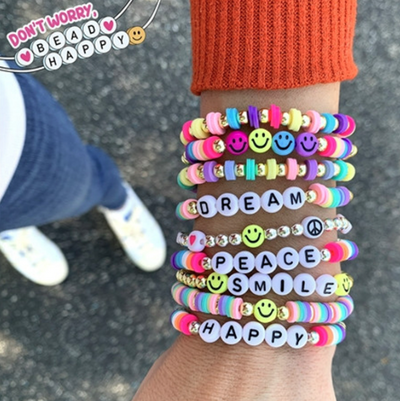 Top Trenz Don't Worry Bead Happy Bracelets