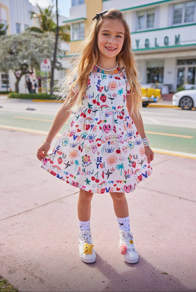 Lola + The Boys Dress Be You Doodle Dress