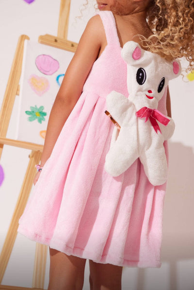 exclude-new-arriv Dress Beary Cute Plush Jumper