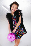 Lola + The Boys Dress Bejeweled Gem Dress