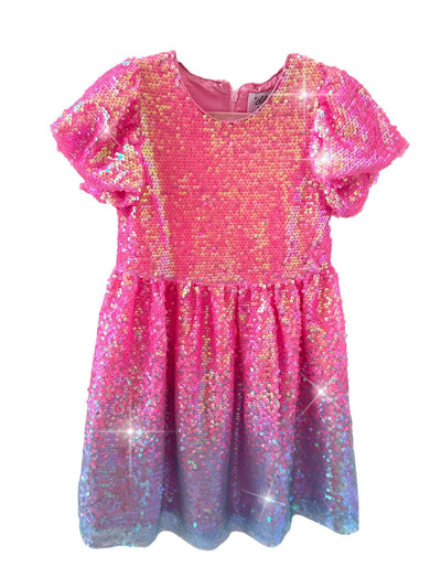 Lola + The Boys Dress Bubble Gum Shimmer Sequin Dress