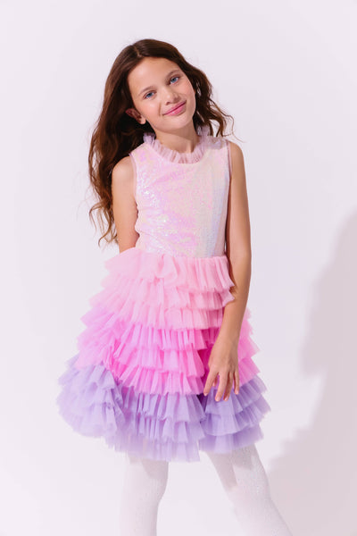 exclude-new-arriv Dress Dreamy Ombre Tulle Dress