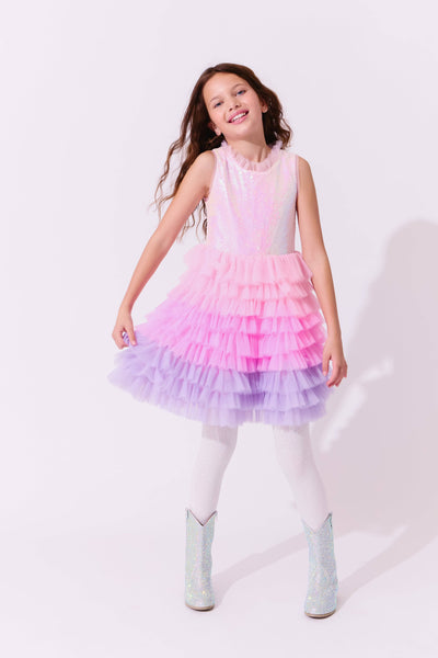 exclude-new-arriv Dress Dreamy Ombre Tulle Dress