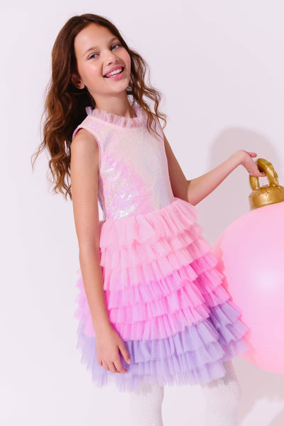 exclude-new-arriv Dress Dreamy Ombre Tulle Dress