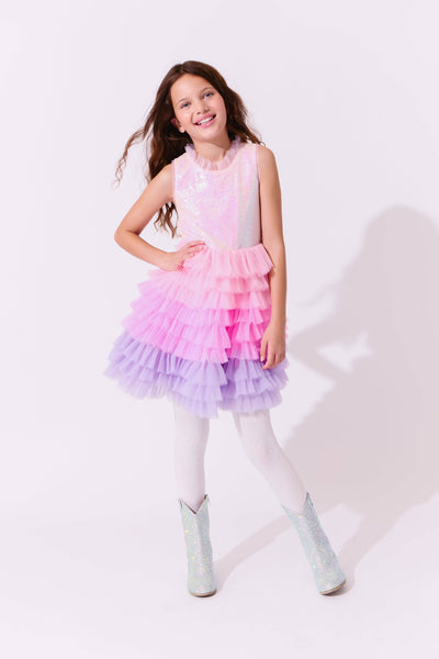 exclude-new-arriv Dress Dreamy Ombre Tulle Dress