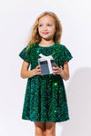 lola-wicked Dress Emerald Shimmer Party Dress