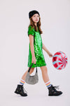 Lola + The Boys Dress Emerald Sparkle Sequin Dress