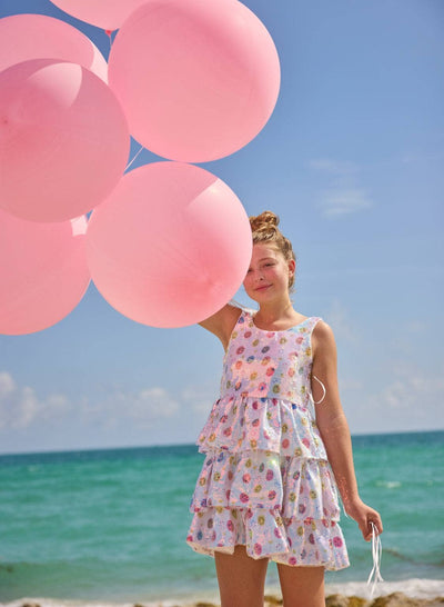 lola-spring Dress Happy Emoji Sequin Dress