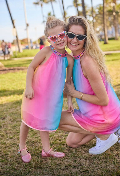 lola-spring Dress Jeweled Rainbow Dress