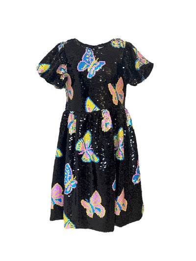 Lola + The Boys Dress Magic Butterfly Sequin Dress