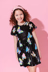 Lola + The Boys Dress Magic Butterfly Sequin Dress