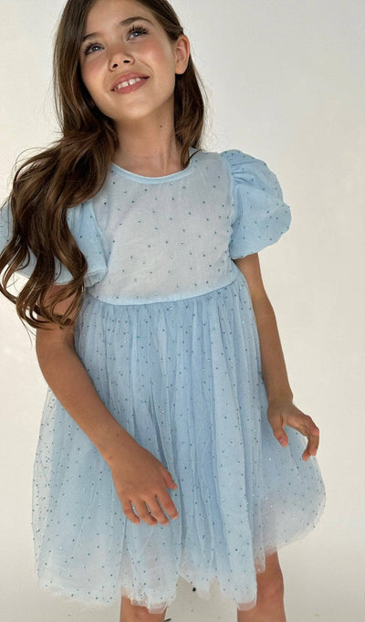 Lola + The Boys Dress Magic Sky Crystal Dress