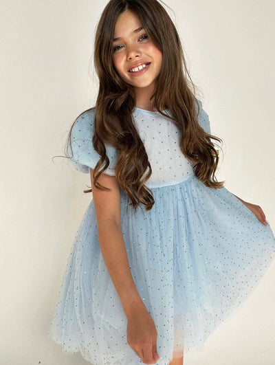 Lola + The Boys Dress Magic Sky Crystal Dress