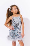 exclude-new-arriv Dress Magical Paillette Feather Dress