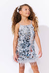 exclude-new-arriv Dress Magical Paillette Feather Dress