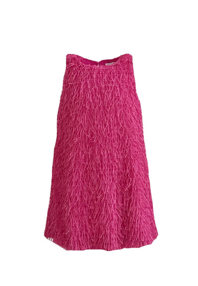 Lola + The Boys Dress Mia Pink Fringe Dress