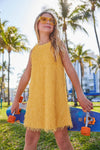 Lola + The Boys Dress Mia Yellow Fringe Dress