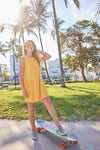 Lola + The Boys Dress Mia Yellow Fringe Dress