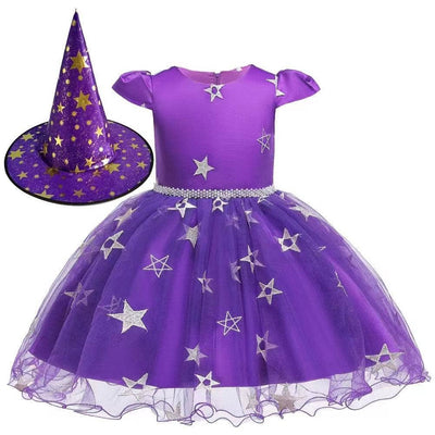 exclude-fall Dress Midnight Magical Witch Costume