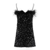 Lola + The Boys Dress Midnight Shimmer Mini Dress