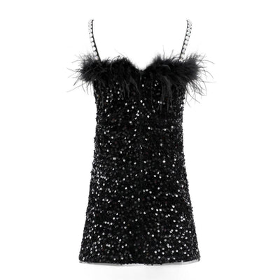 Lola + The Boys Dress Midnight Shimmer Mini Dress