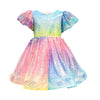 Lola + The Boys Dress 2/3 Ombre Bright Party Dress