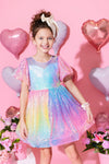 Lola + The Boys Dress Ombre Bright Party Dress