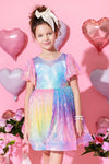 Lola + The Boys Dress Ombre Bright Party Dress