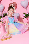 Lola + The Boys Dress Ombre Bright Party Dress