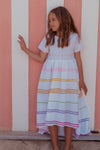 Lola + The Boys DRESS Pastel Ric Rack Hi Low Dress