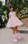 Lola + The Boys Dress Patched Pink Tutu Dress